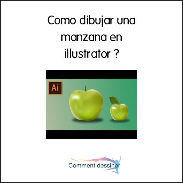 Como dibujar una manzana en illustrator